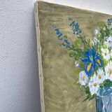 Oil painting on canvas, bouquet of flowers