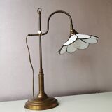 Vintage table lamp/desklamp, seventies in Tiffany style