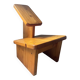 Vintage ergonomic chair in solid pine