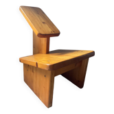 Chaise vintage en pin massif