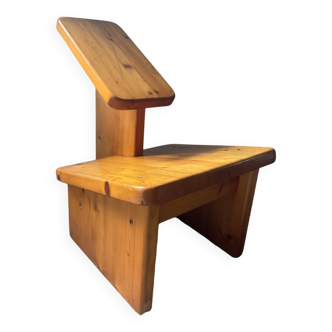Chaise vintage en pin massif