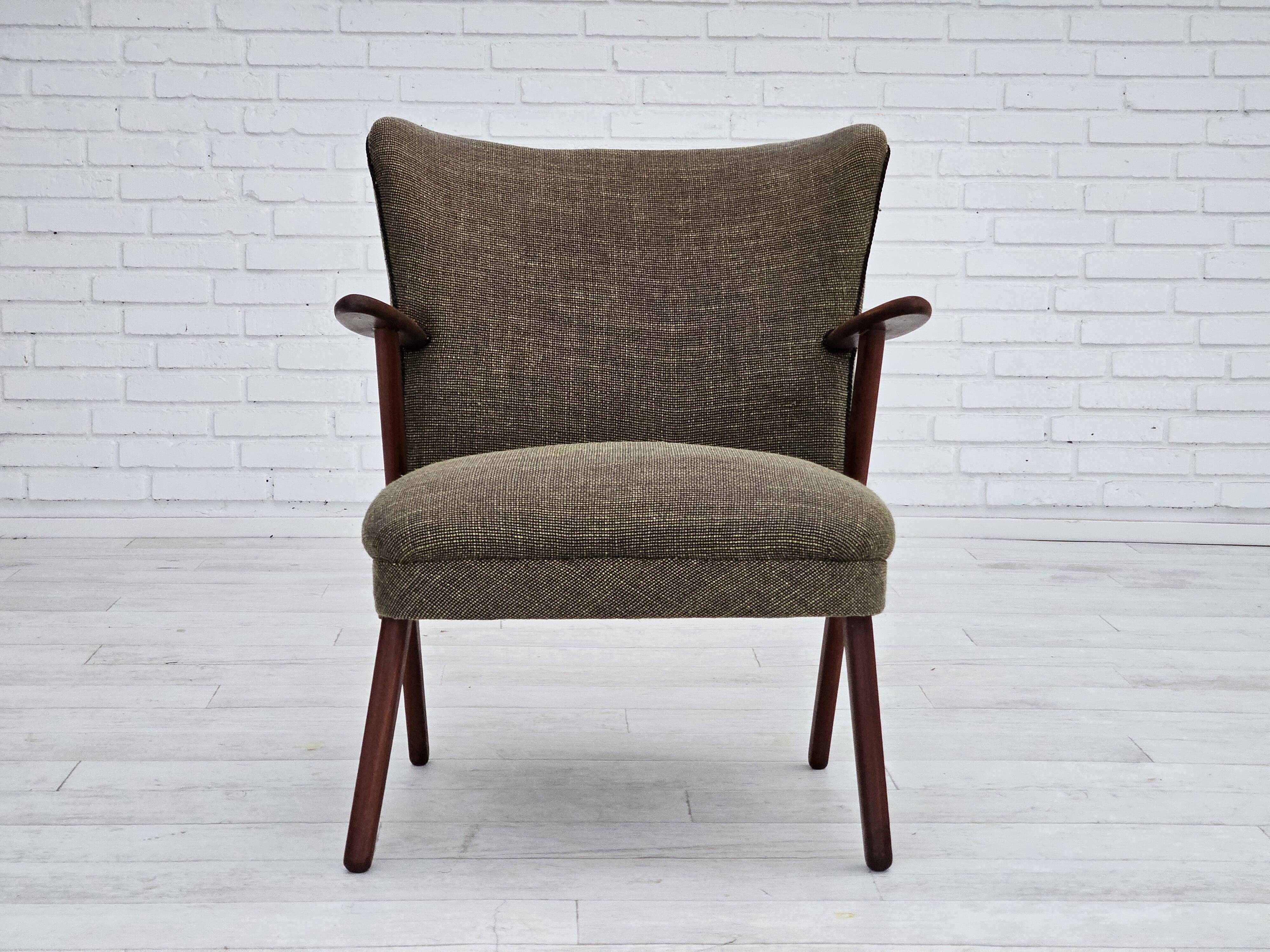 1960s, Danish design by Erhardsen & Andersen, armchair, original condition.