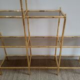 Shelf "false bamboo" 80 years gold metal