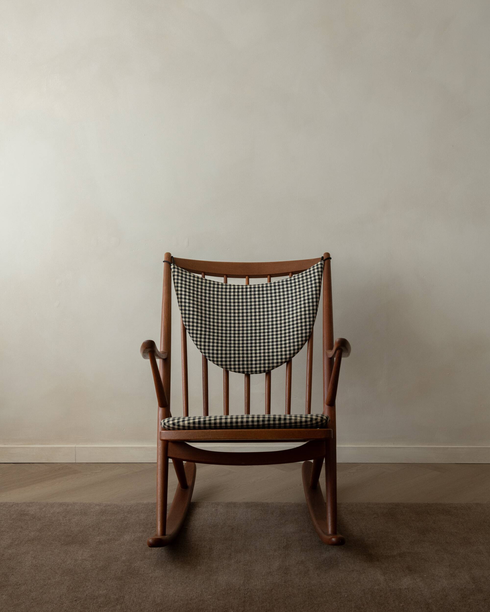 Vintage Teak Rocking Chairs Model 182 Frank Reenskaug Bramin, 1950s, Set 2