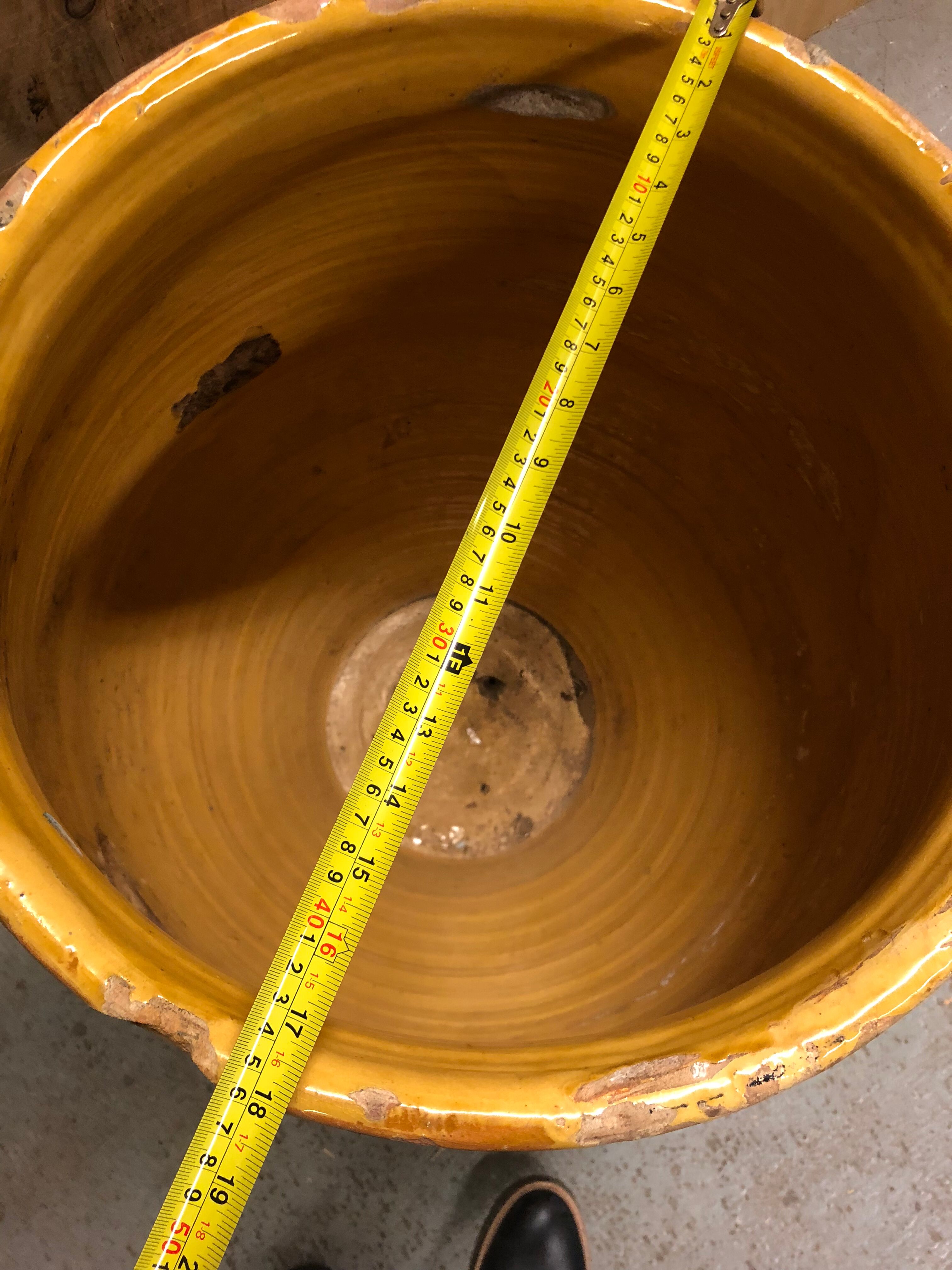 Pot Jarre in glazed terracotta Provence