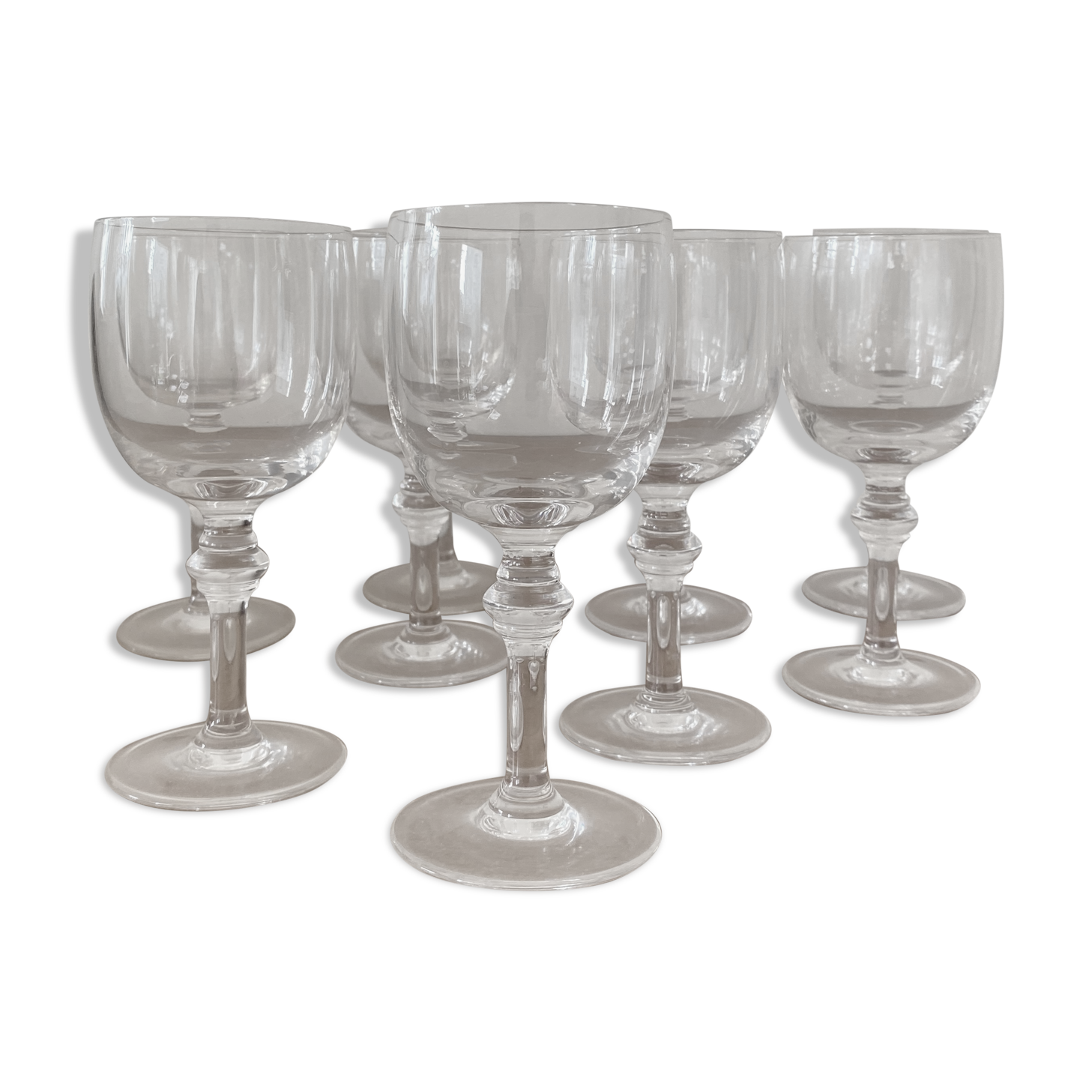9 crystal wine glasses