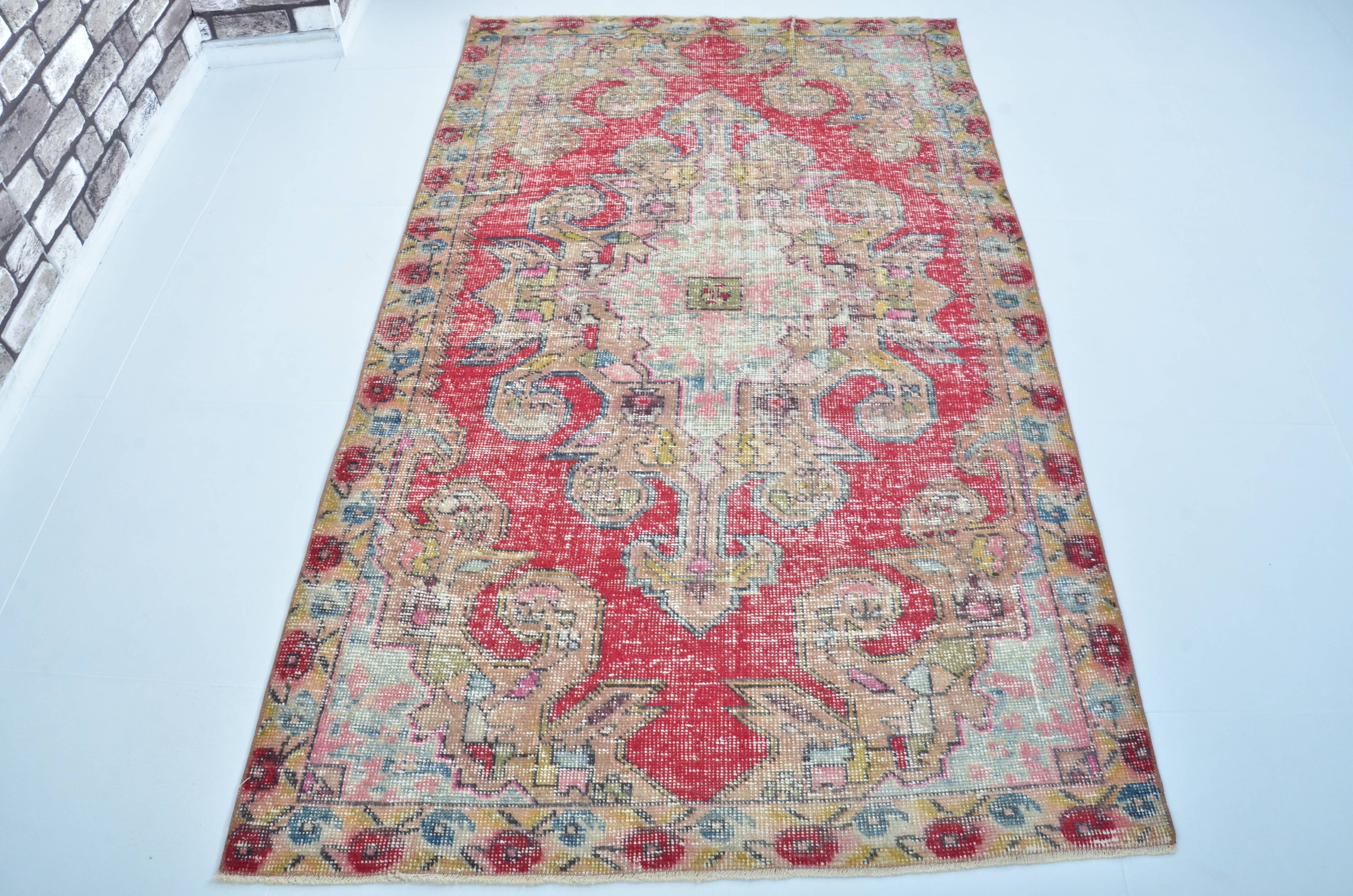 Oushak Geometric Vintage Carpet sku 3132