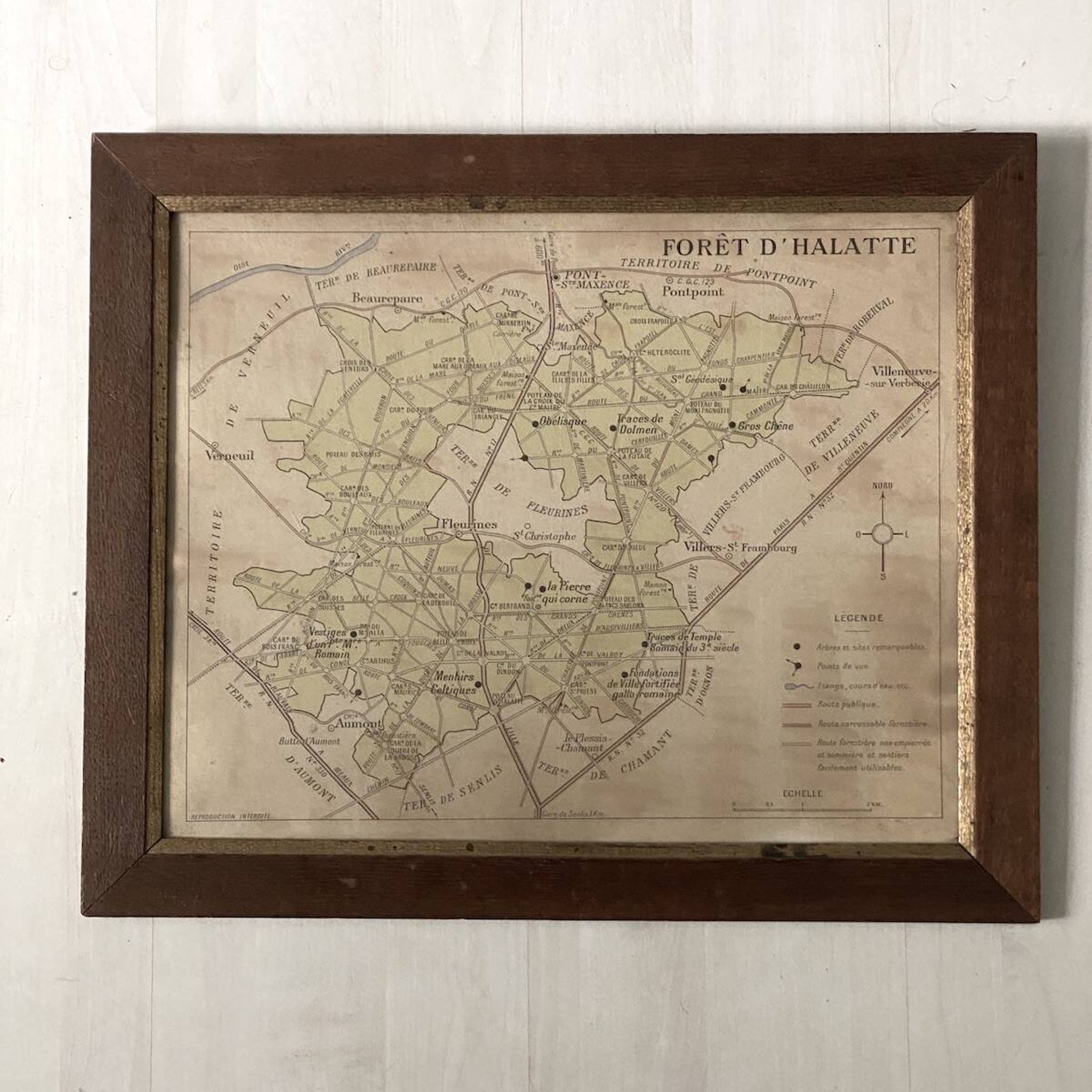Cartes de la forêt d'Halatte et de ses environs. 1900