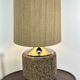 Vintage lamp in cork and chrome 1970