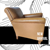 Cognac club armchair
