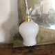 Suspension vintage verre blanc