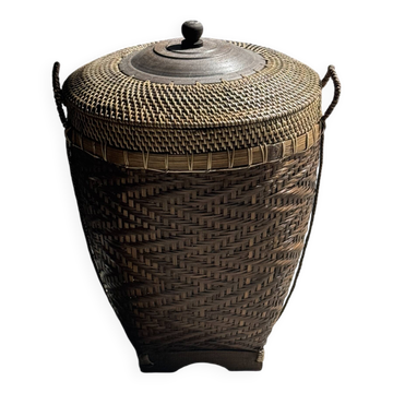 Traditional Indonesian brown basket H60 D45