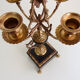 Paire de candélabres à 5 branches bronze et marbre style Napoléon III