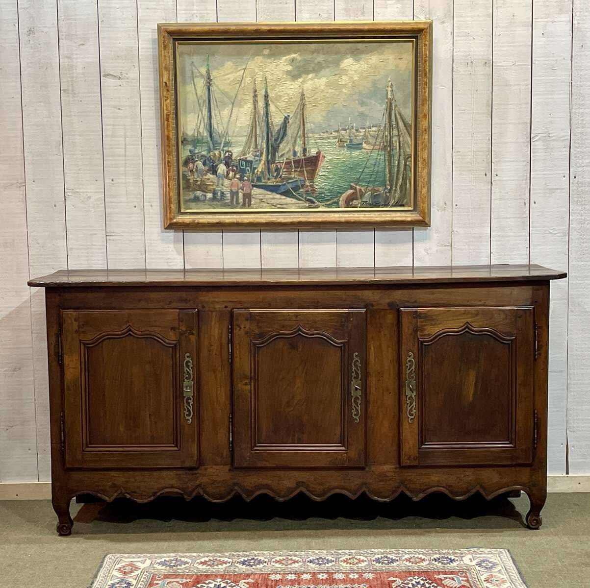 18th century Louis XV 3-door cherrywood sideboard