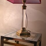 acrilic foot lamp 1950 has 70 trace on foot chrome gold pricked very well in its juice d epoque