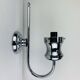 XL chrome and bubbled glass wall light Limburg, 1970s