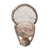 Fauteuil de poupée en osier