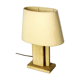 Office lamp in travertine and laiton 1970s