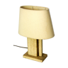 Office lamp in travertine and laiton 1970s