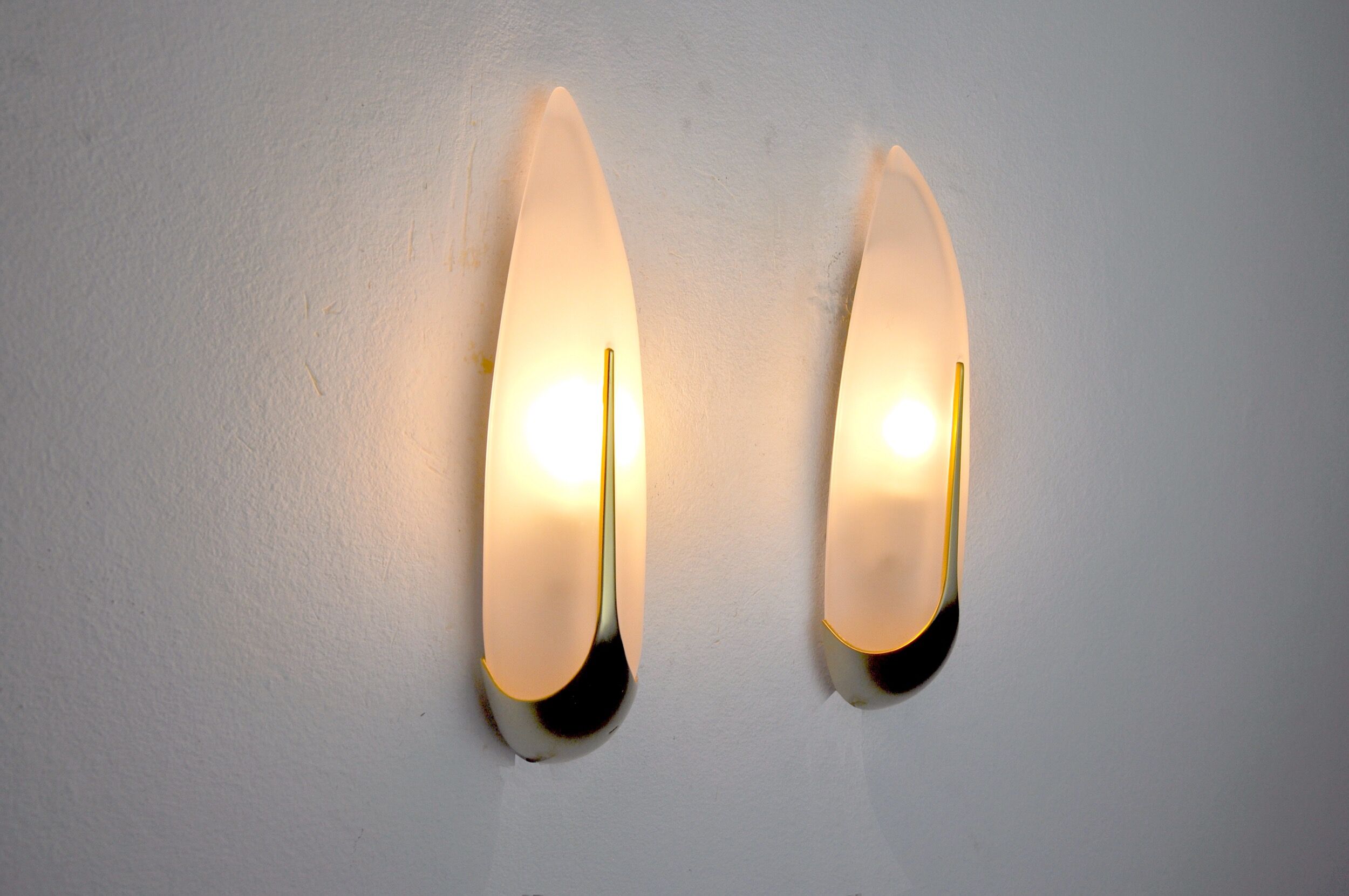 Pair of sconces "ears" idearte spain 1980