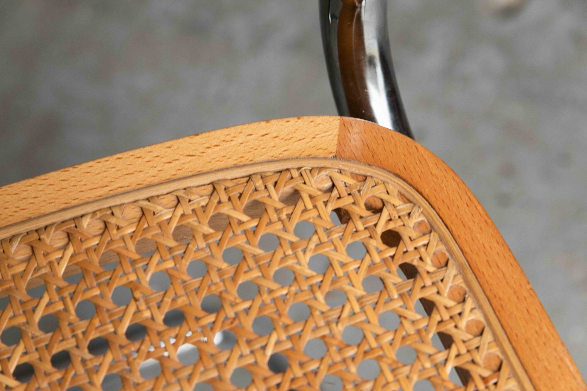 Set of 7 'Cesca' dining chairs by Marcel Breuer.