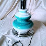 70s ceramic and chrome lamp