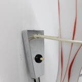 1970s Pair of Glass Wall Lamps , Czechoslovakia