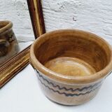 Glazed terracotta pot