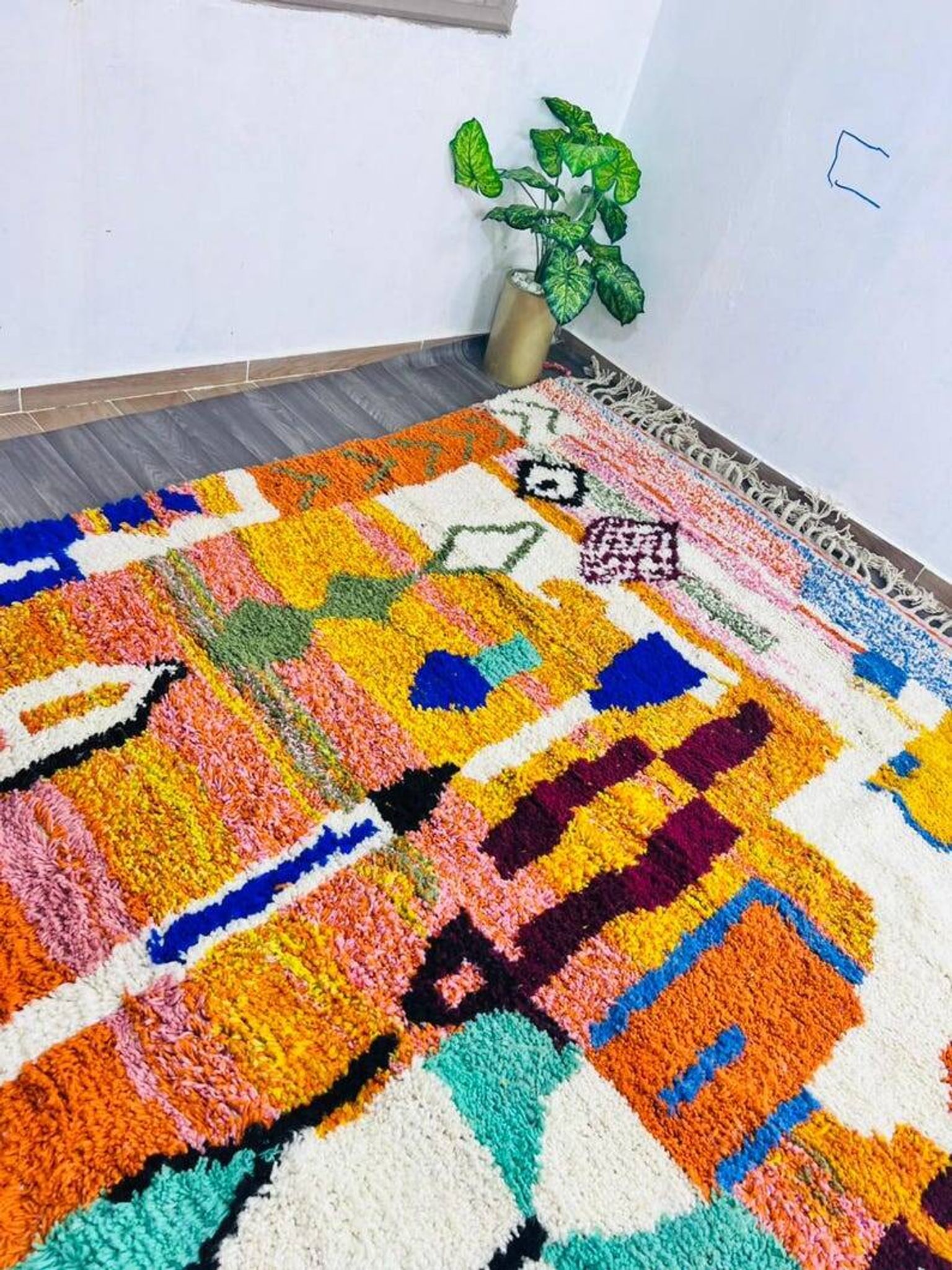Magnifique tapis berbère coloré 200/300cm