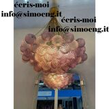 Contemporary "Clouds" of Pink and Amethyst "Ballotton" Spheres in Murano