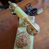 Téléphone en onyx et laiton