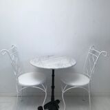 Table bistrot ronde vintage