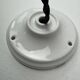 Pair of old vintage opaline pendants