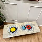 Colorful ceramic coffee table