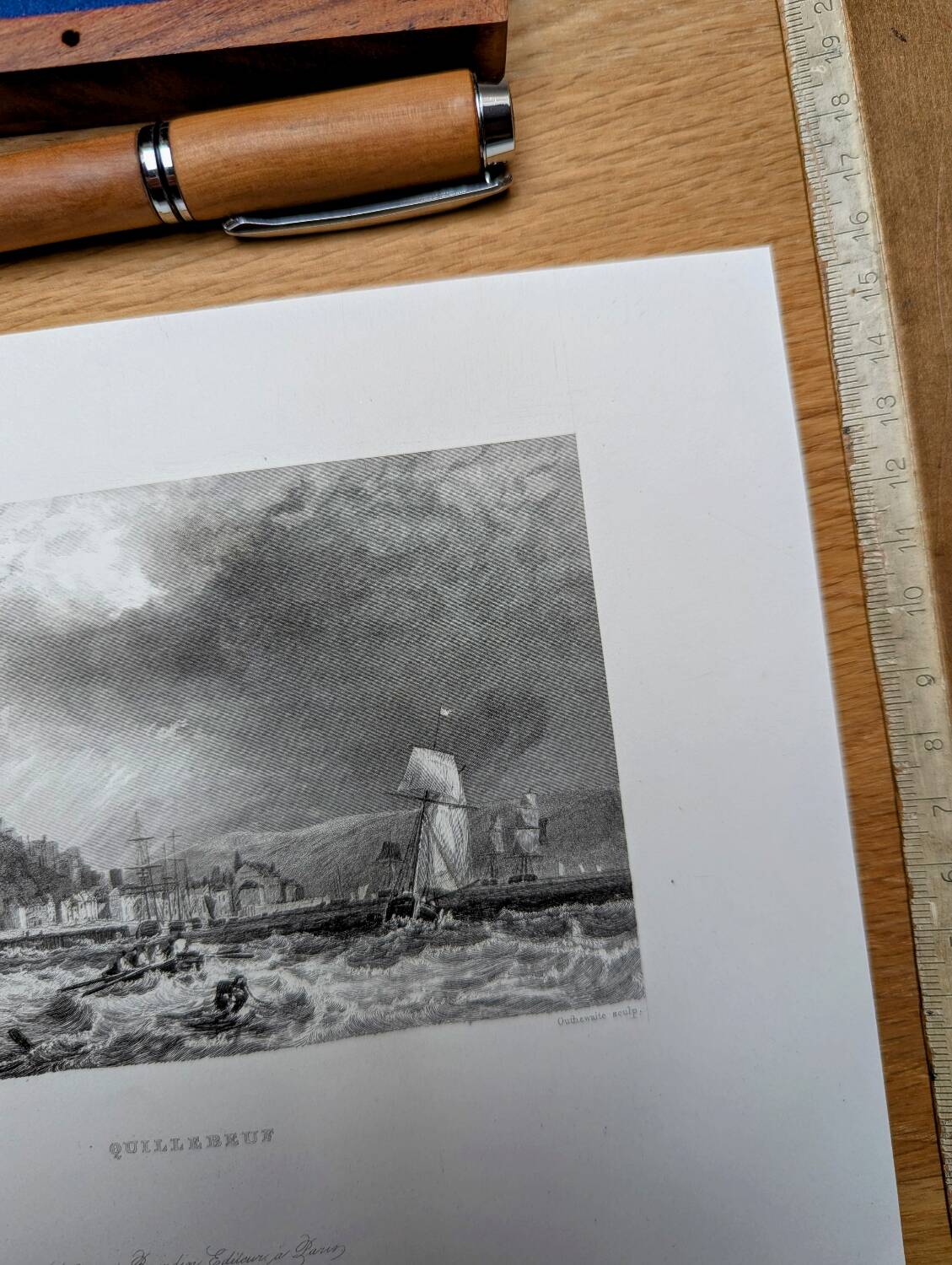 Printed in 1844, Quillebeuf-sur-Seine, Eure.