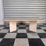 Travertine coffee table