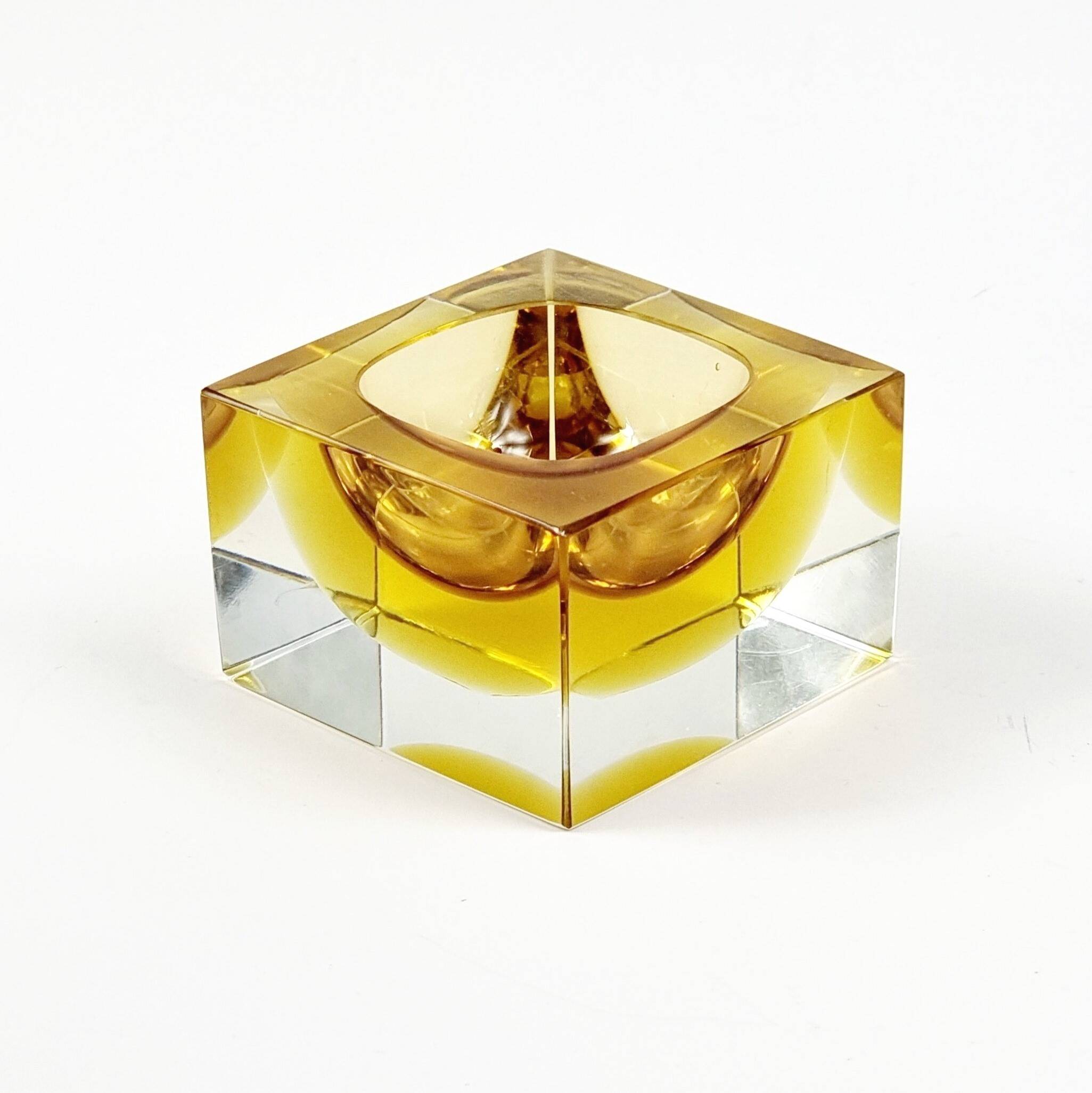 Catchall Sommerso en Verre de Murano par Flavio Poli pour Seguso Vetri D'Arte, Italie, 1970s
