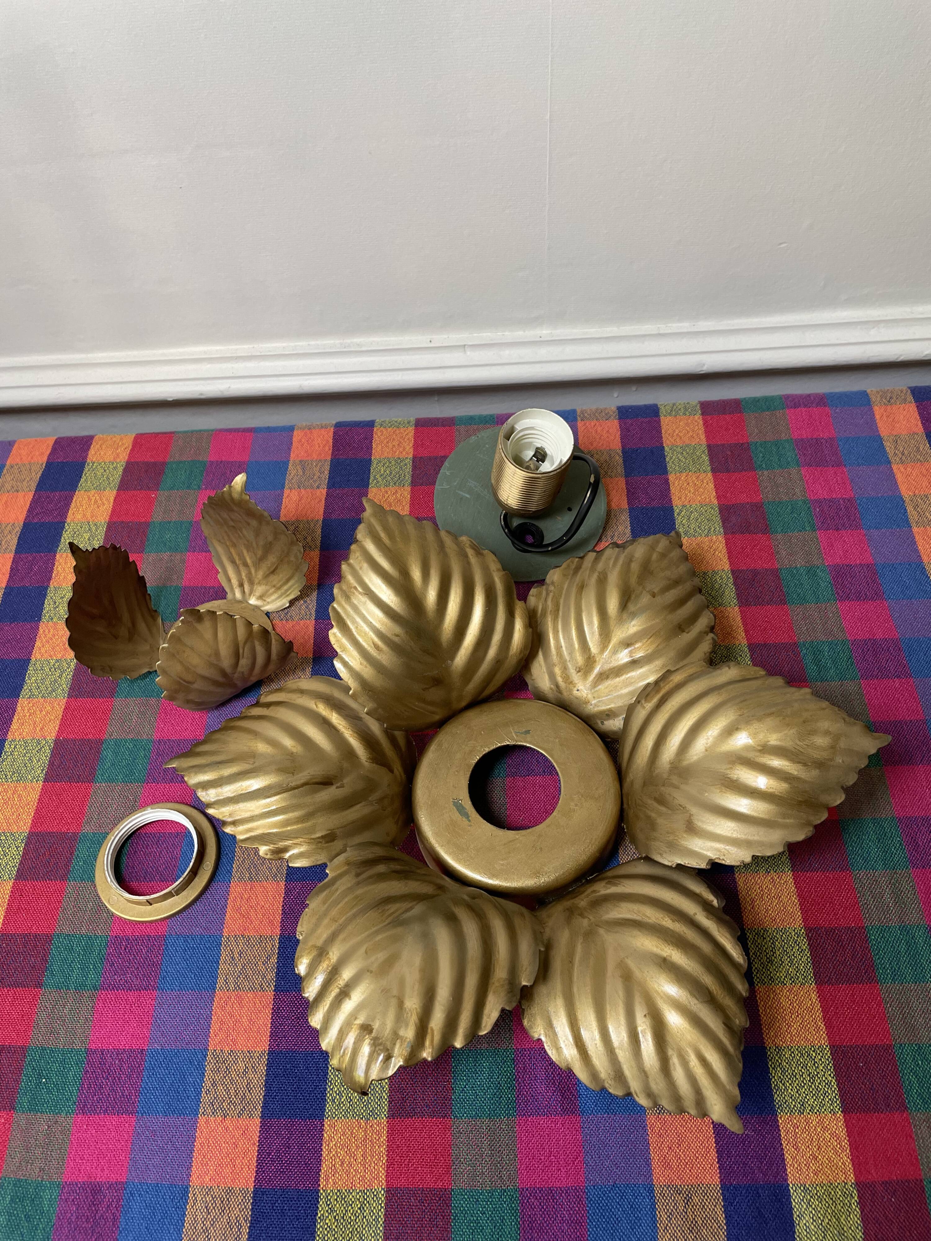 Masca golden flower wall light