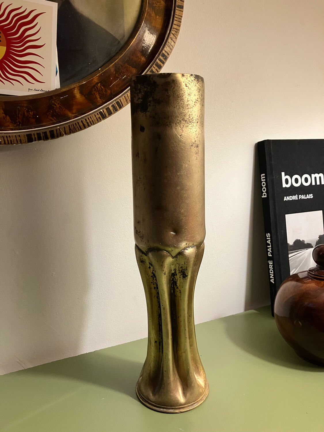 Shell casing vase