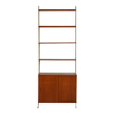 “String” wall-mounted shelving unit, Nisse Strinning BFB-hyllan, 1950s–60s