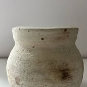 White clay pot