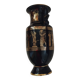 Petit vase noir et or