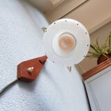 Glass and wood applique