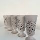 Pitcher and 5 ceramic mazagrans from Vallauris
