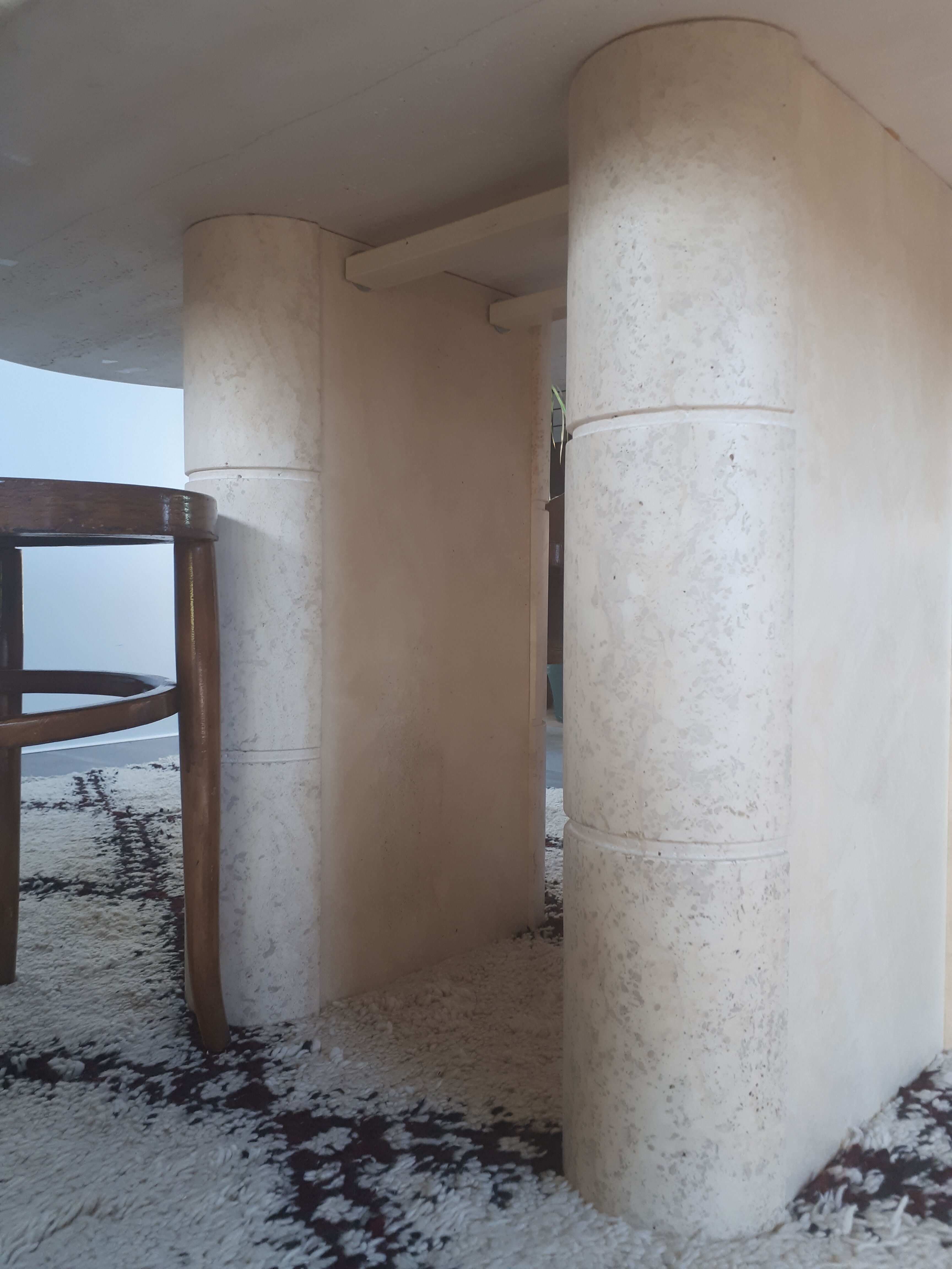 Roche Bobois travertine table