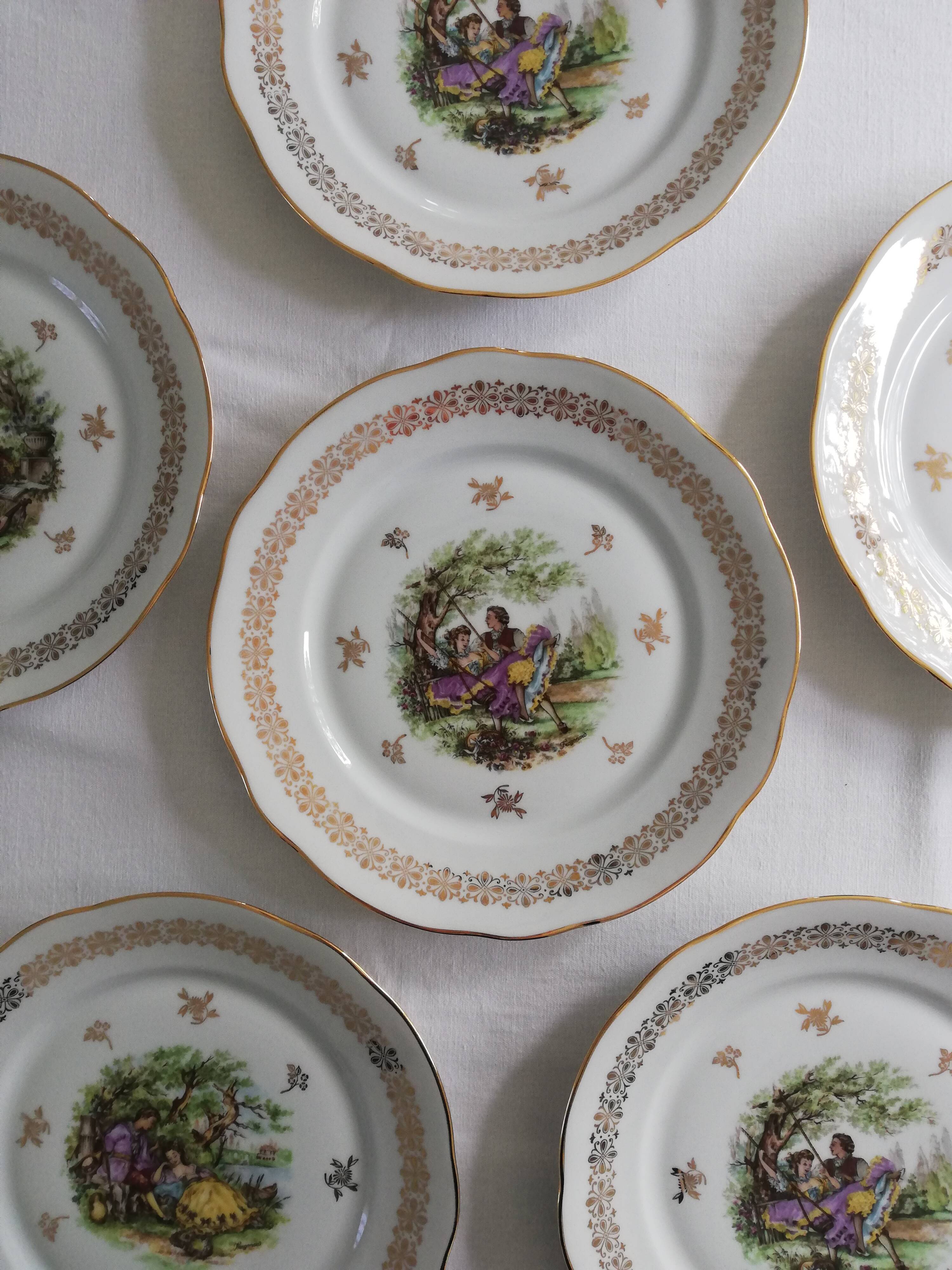 Vintage Fragonard porcelain plates