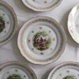 Assiettes porcelaine Fragonard vintage