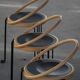 Set de 4 chaises de salle à manger sculpturales “Oblado” par Børge Lindau, moderne scandinave, 1980