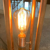 Table lamp copper pipes