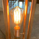 Lampe à poser tuyaux cuivre